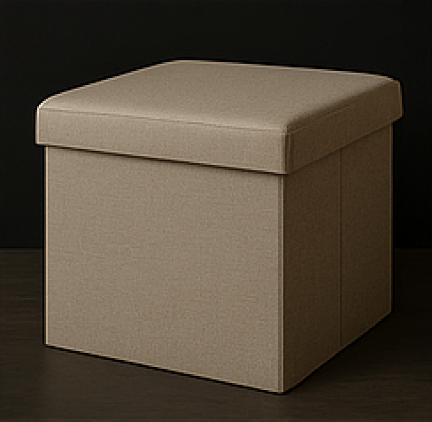 Foldable Luxe Storage Ottoman