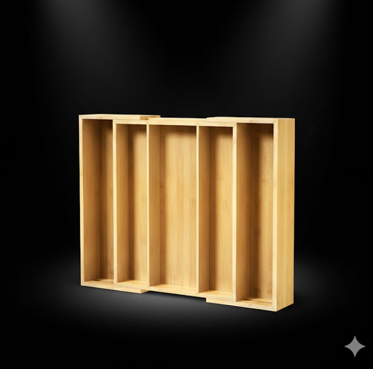 Utensil Drawer Organizer, Natural (5 Slots)