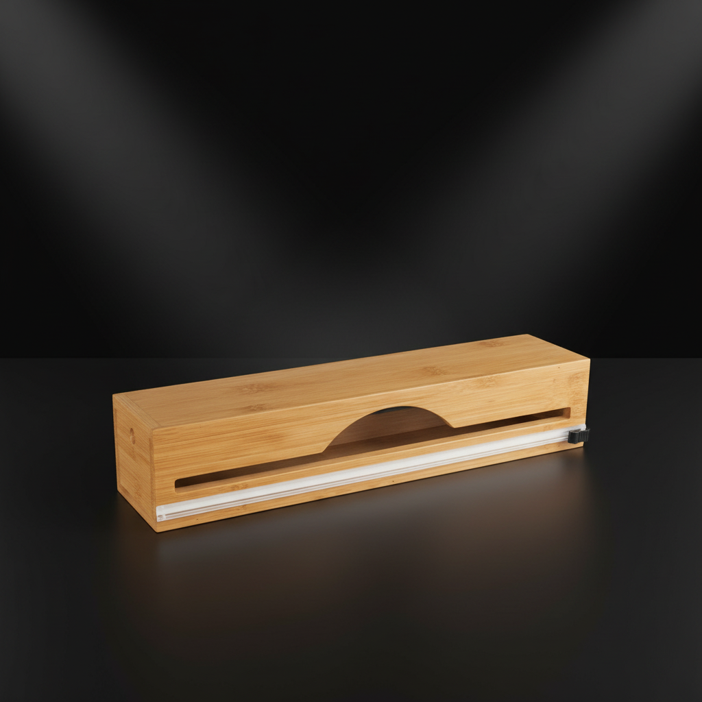 Bamboo Food Wrap Dispenser – Single Roll